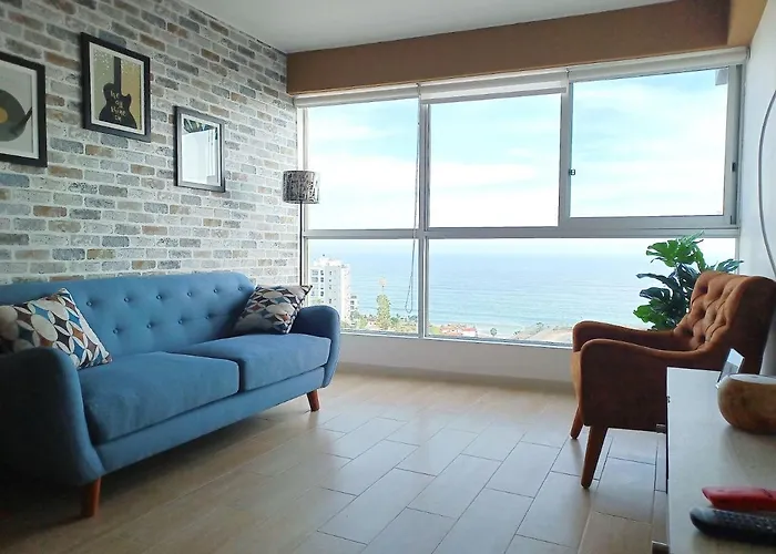 Stylish New Apartment With Stunning Ocean View Near Miraflores